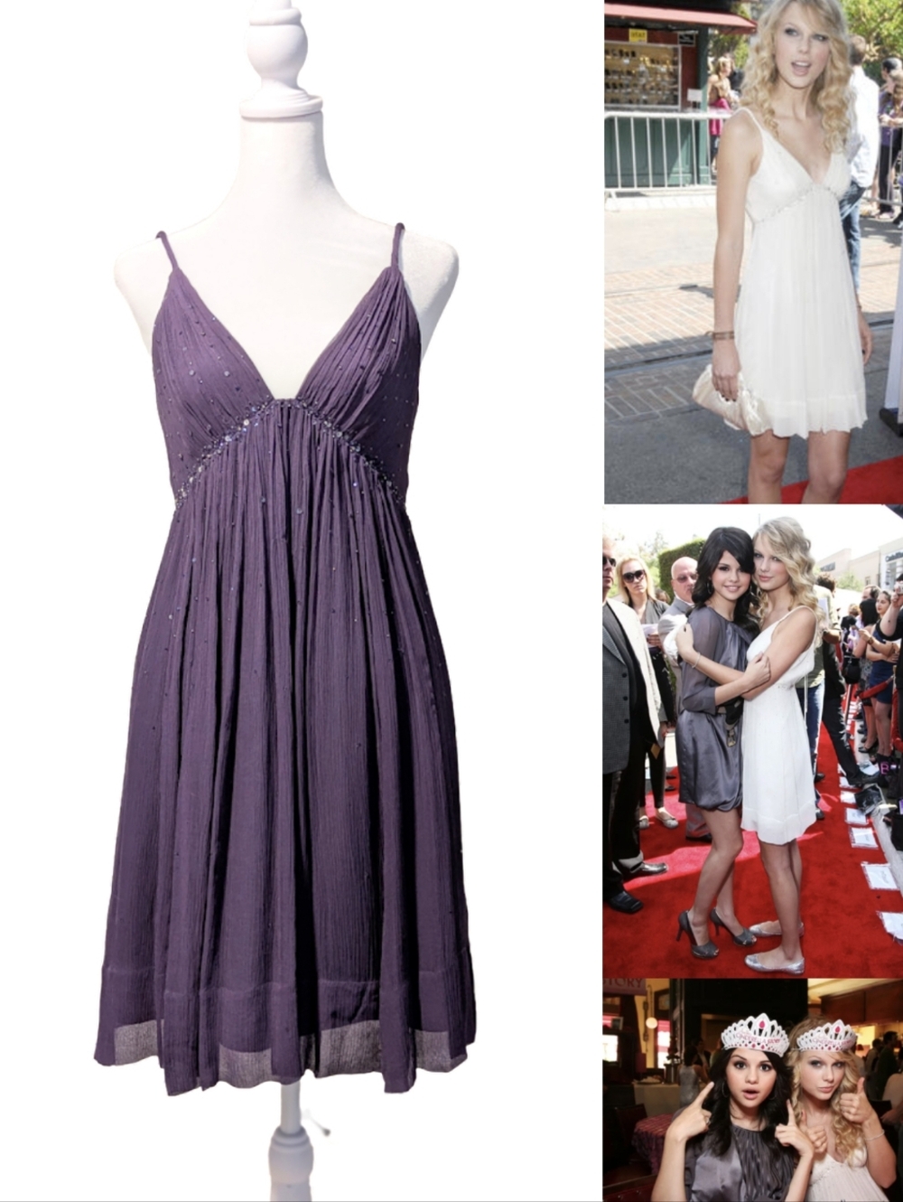 ASO Taylor Swift Vintage BCBGMAXAZRIA Slip Dress Size 4